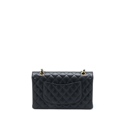 Chanel Medium Classic Double Flap Bag Caviar Black GHW (Microchip)