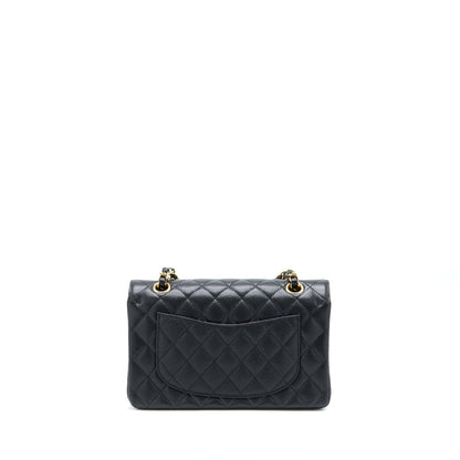 Chanel Small Classic Double Flap Bag Caviar Black GHW (Microchip)
