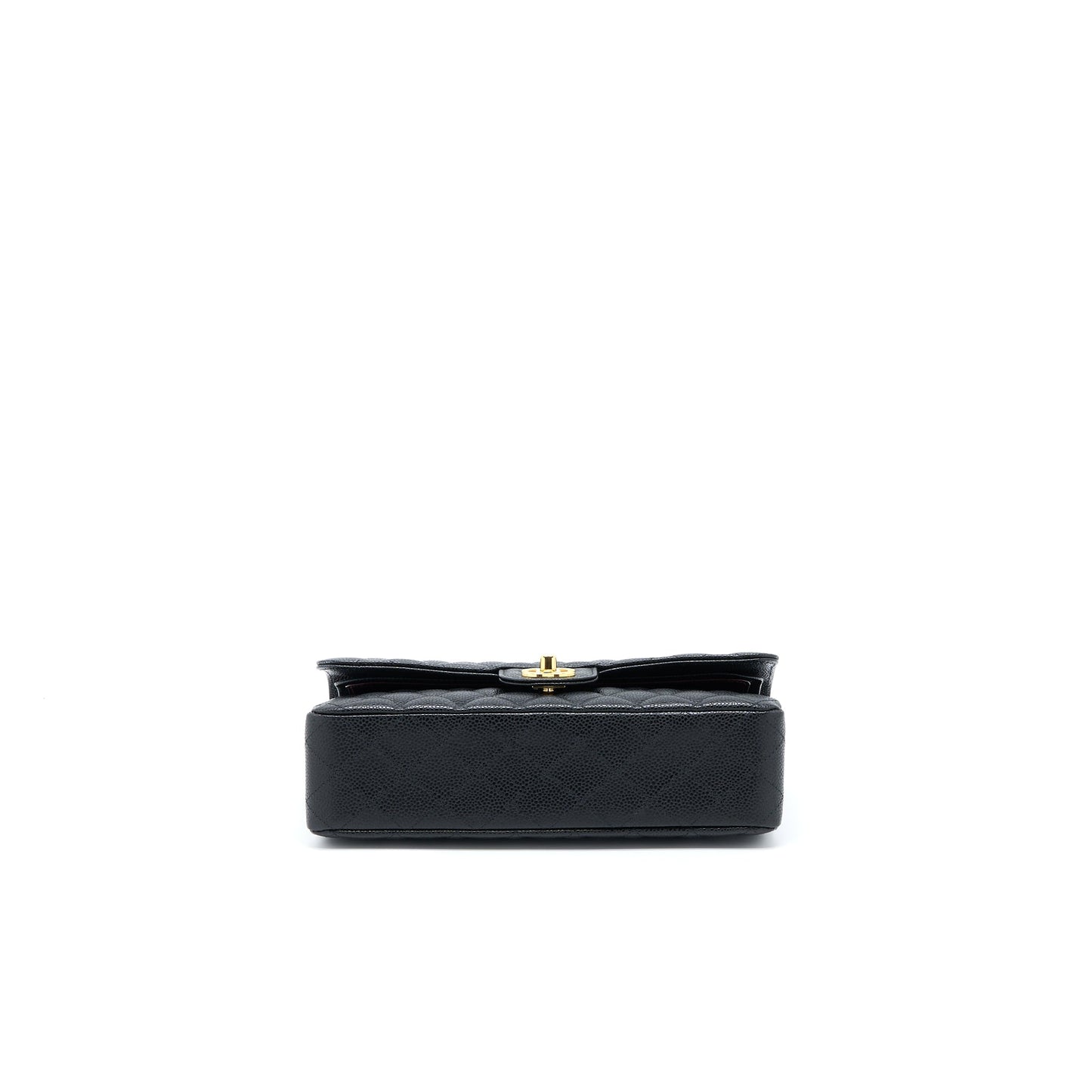 Chanel Medium Classic Double Flap Bag Caviar Black GHW (Microchip)