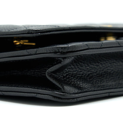 Chanel Classic Wallet On Chain Caviar Black GHW (Microchip)