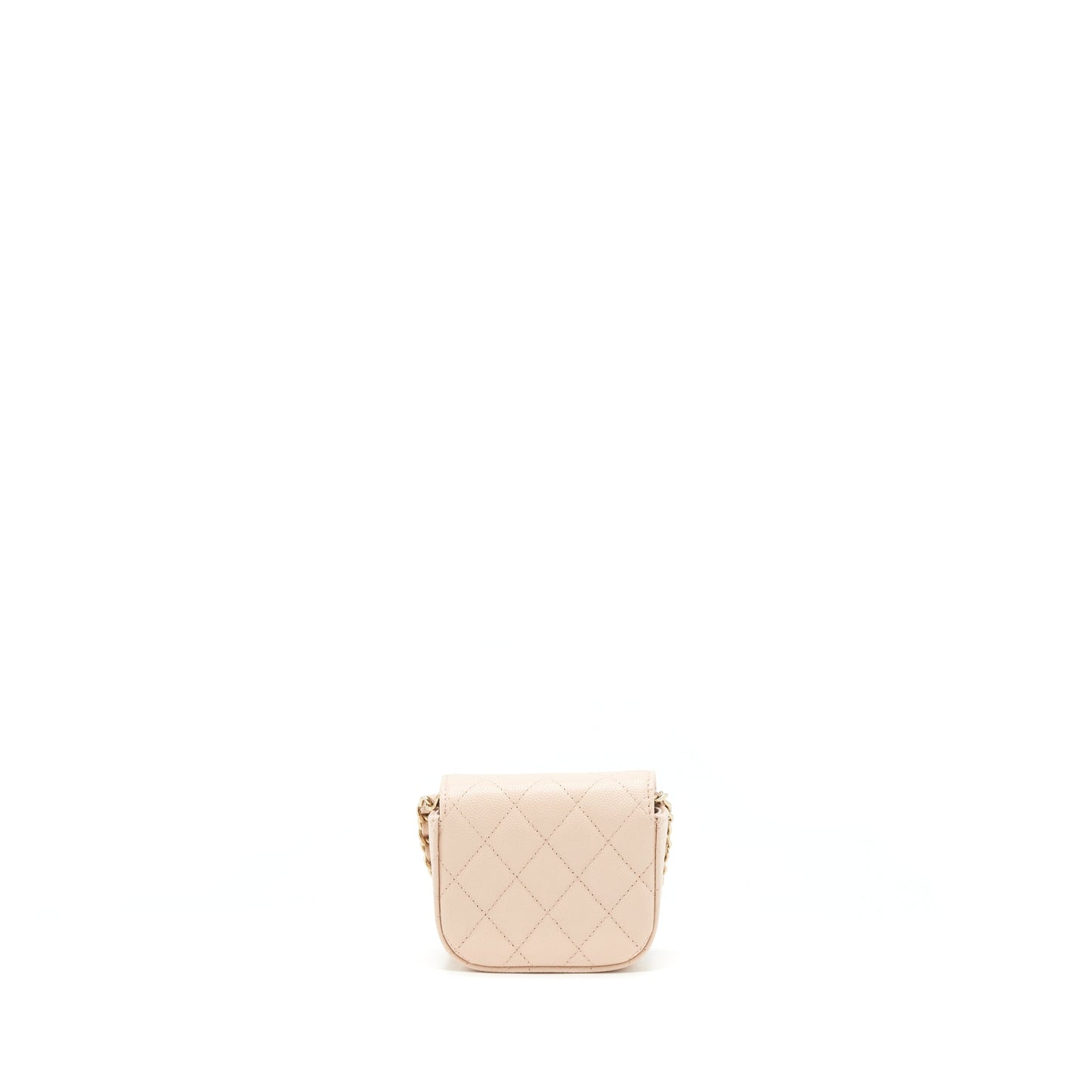 Chanel 22C Mini Flap Vanity Caviar Light Pink LGHW