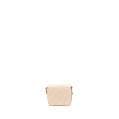 Chanel 22C Mini Flap Vanity Caviar Light Pink LGHW