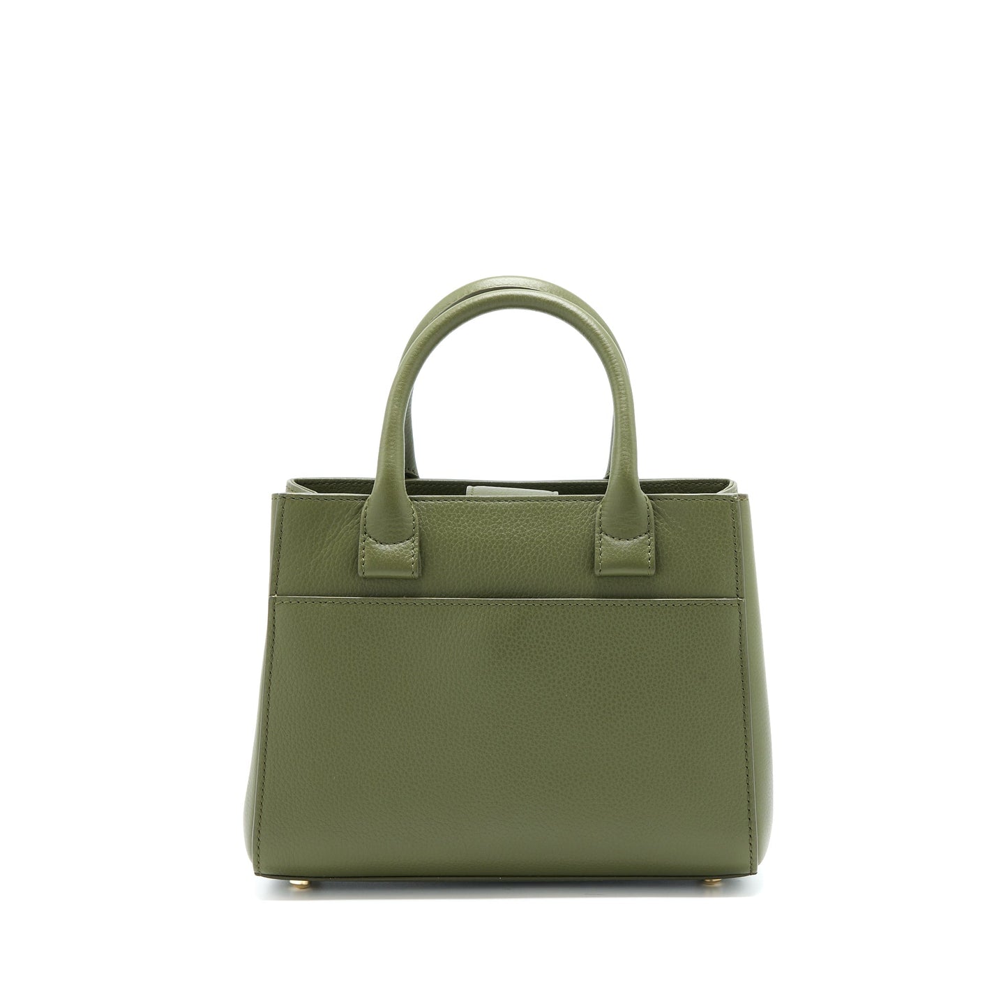 Chanel Small Top Handle Tote Calfskin Green LGHW