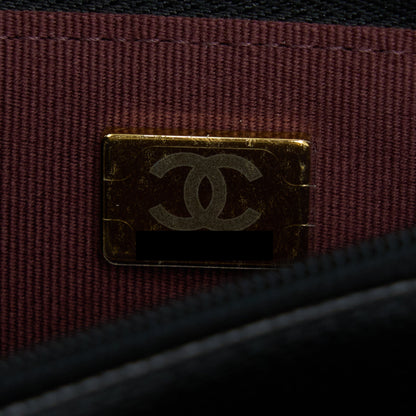 Chanel Classic Wallet On Chain Caviar Black GHW (Microchip)