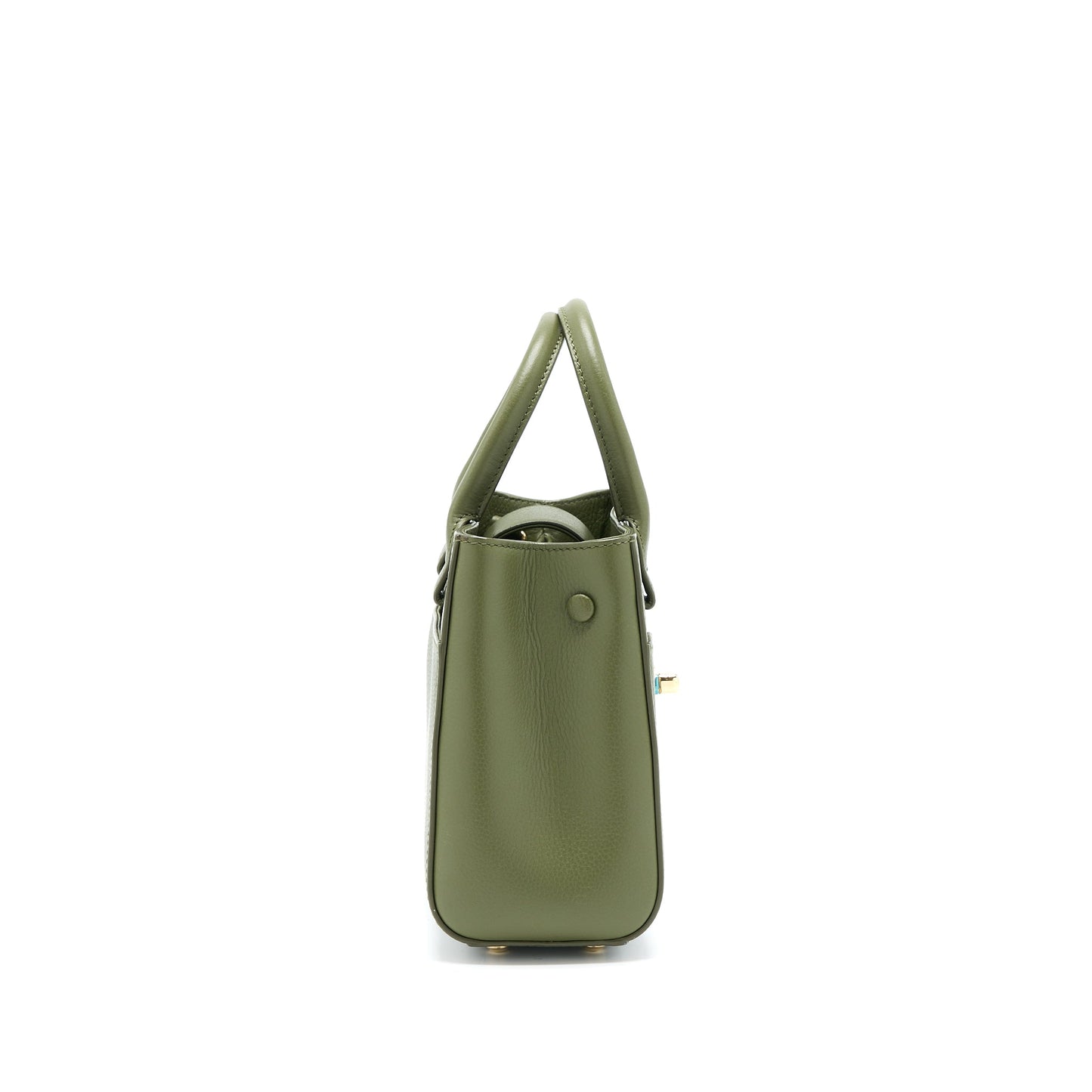 Chanel Small Top Handle Tote Calfskin Green LGHW