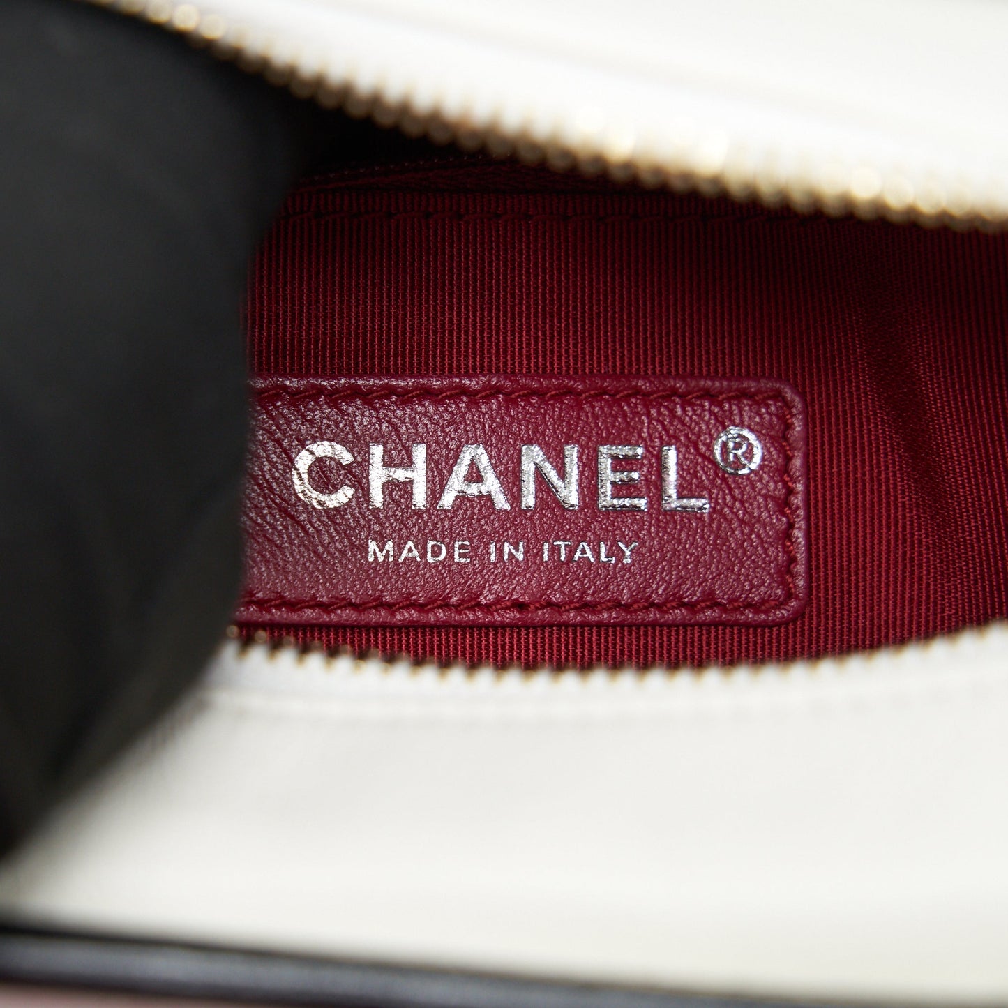 CHANEL SMALL GABRIELLE HOBO BAG WHITE/ BLACK