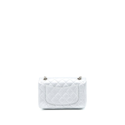 Chanel Mini 2.55 Reissue Flap Bag Calfskin Light Grey SHW