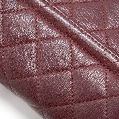 CHANEL Small Flap Bag With Chain Burgundy SHW