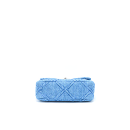 Chanel 22P Small 19 Bag Denim Light Blue Multicolour Hardware (Microchip)