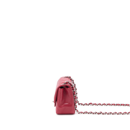 Chanel 18B Mini Square Caviar Red SHW