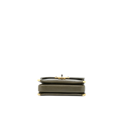 Chanel Messenger Flap Bag Lambskin Olive Green Ruthenium GHW