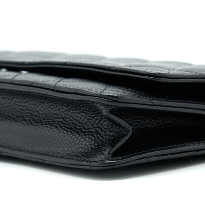 Chanel Classic Wallet On Chain Caviar Black GHW