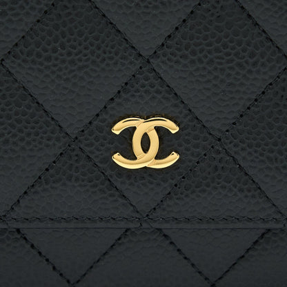 Chanel Classic Wallet On Chain Caviar Black GHW