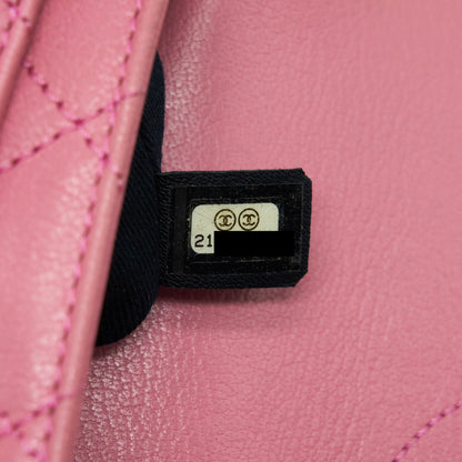 Chanel Quilted Flap Cross Body Bag Pink With Ruthenium Hardware
