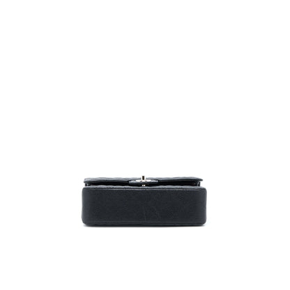 Chanel Small Classic Flap Bag Caviar Black SHW(Microchip)