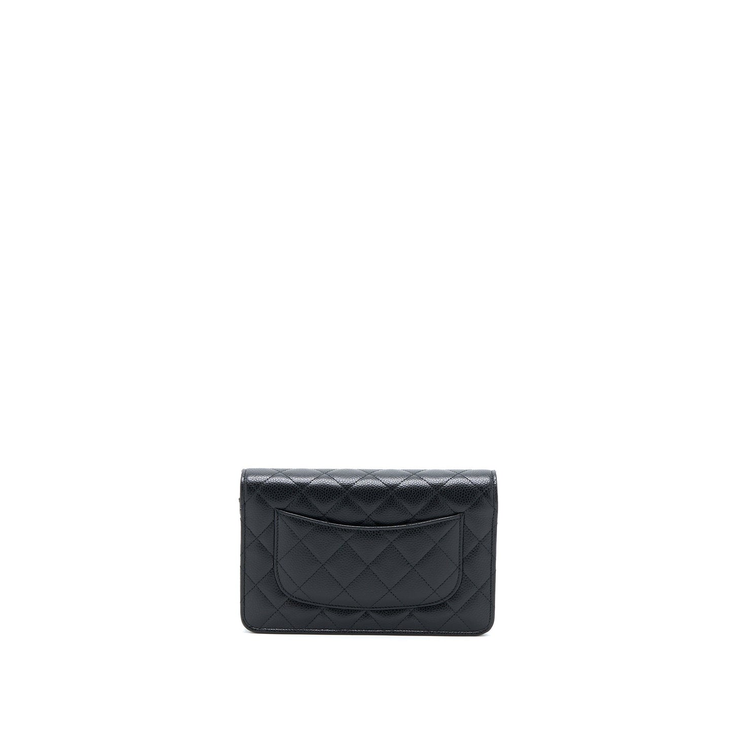 Chanel Classic Wallet On Chain Caviar Black GHW (Microchip)