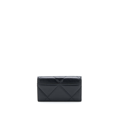 Chanel 19 Flap Wallet Lambskin Black GHW