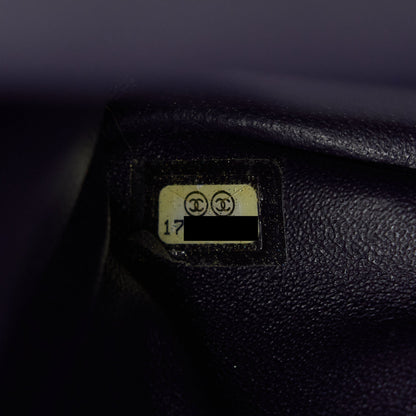Chanel 2.55 Reissue 226 Double Flap Bag Fabric Purple Ruthenium Sliver Hardware