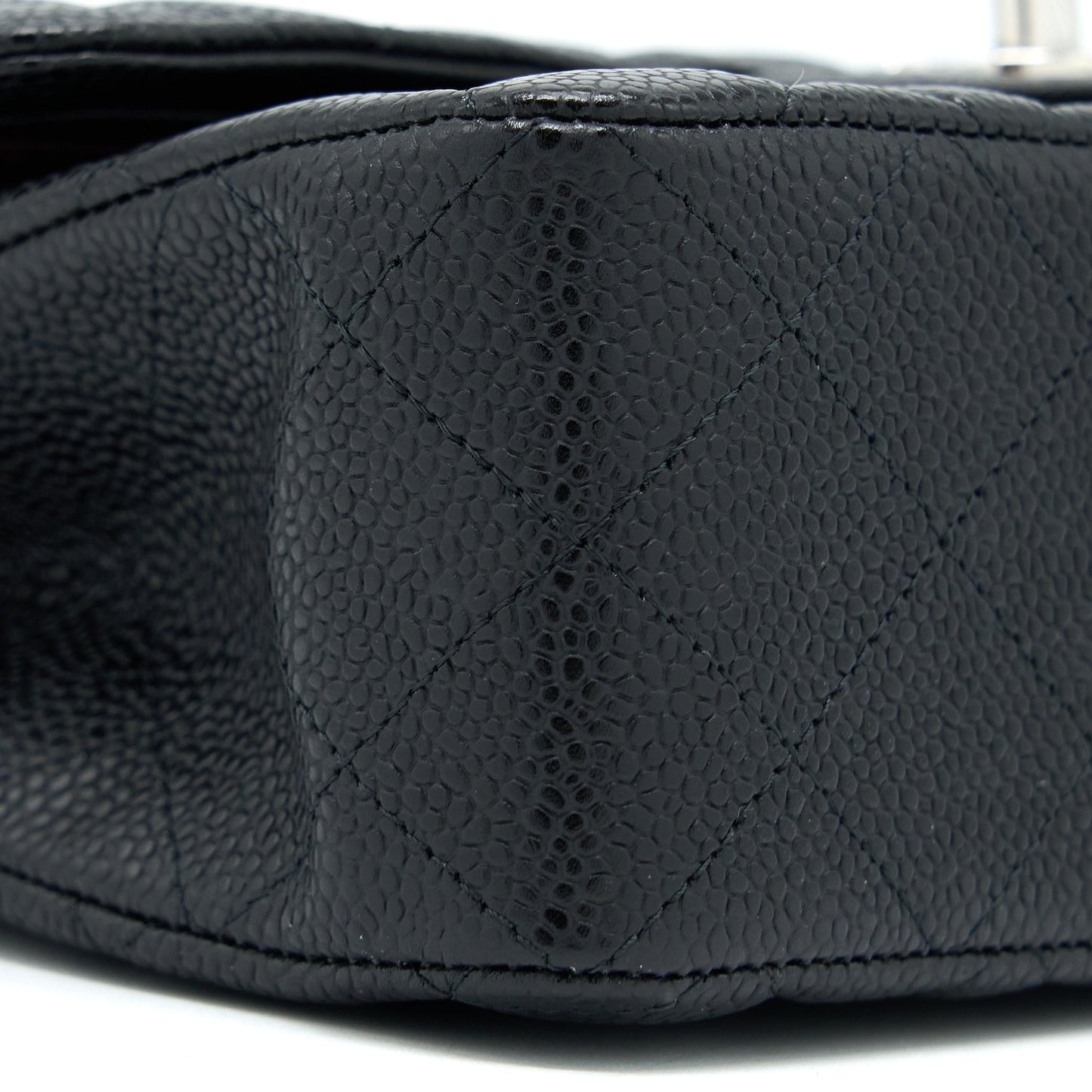 Chanel Small Classic Flap Bag Caviar Black SHW(Microchip)