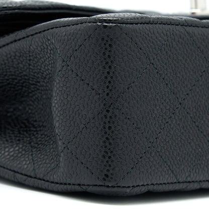 Chanel Small Classic Flap Bag Caviar Black SHW(Microchip)