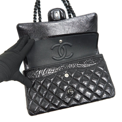 Chanel Medium Classic Double Flap Bag Shiny Crumpled Calfskin