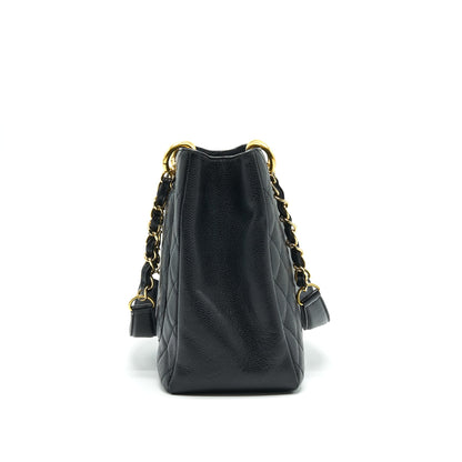 CHANEL CAVIAR GRAND SHOPPING TOTE GST BLACK