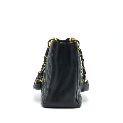 CHANEL CAVIAR GRAND SHOPPING TOTE GST BLACK