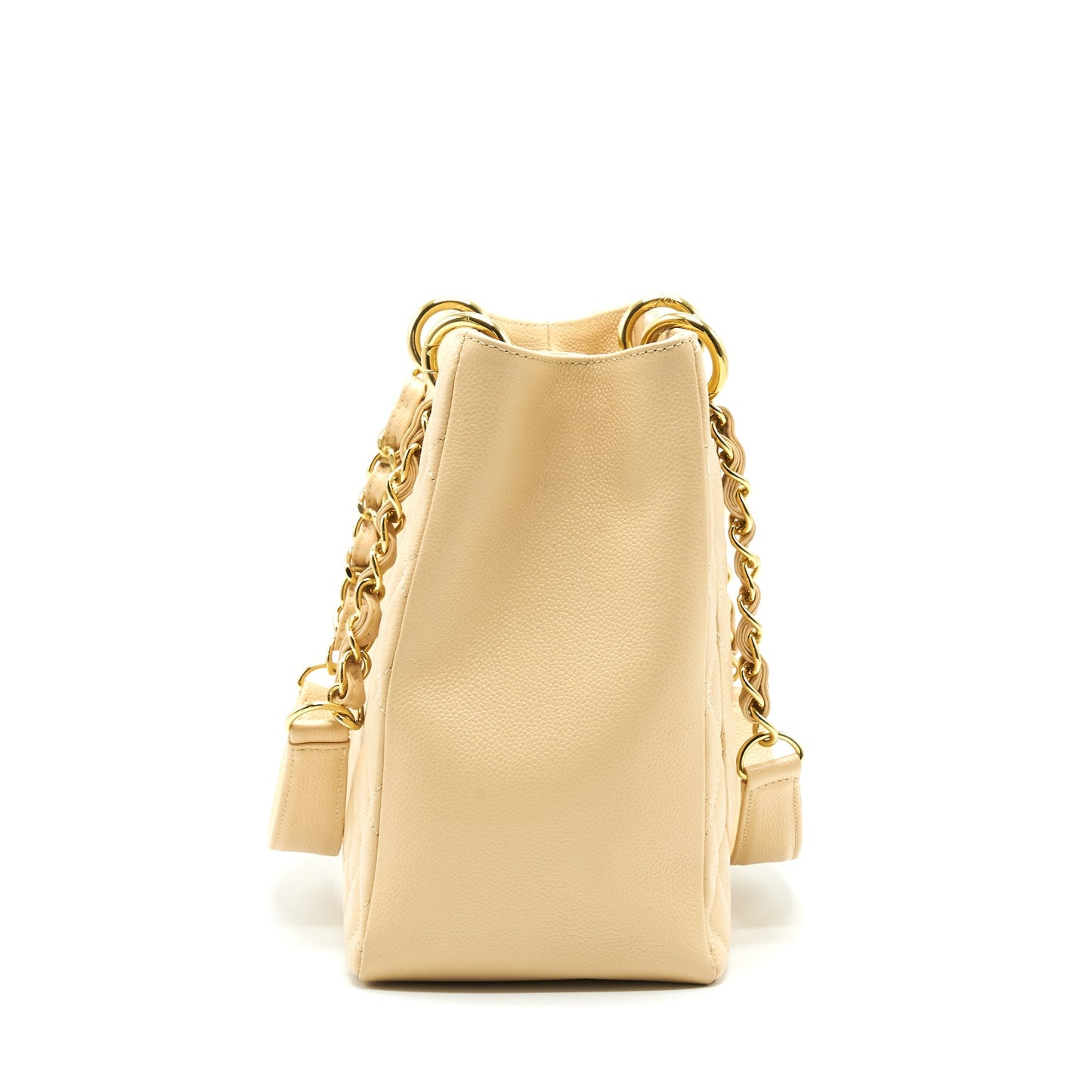 CHANEL CAVIAR GRAND SHOPPING TOTE GST BEIGE