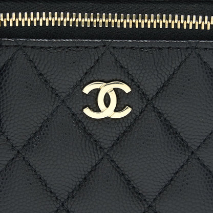 Chanel Long Vanity on Chain Caviar Black LGHW