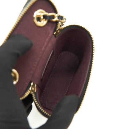Chanel Long Vanity on Chain Caviar Black LGHW