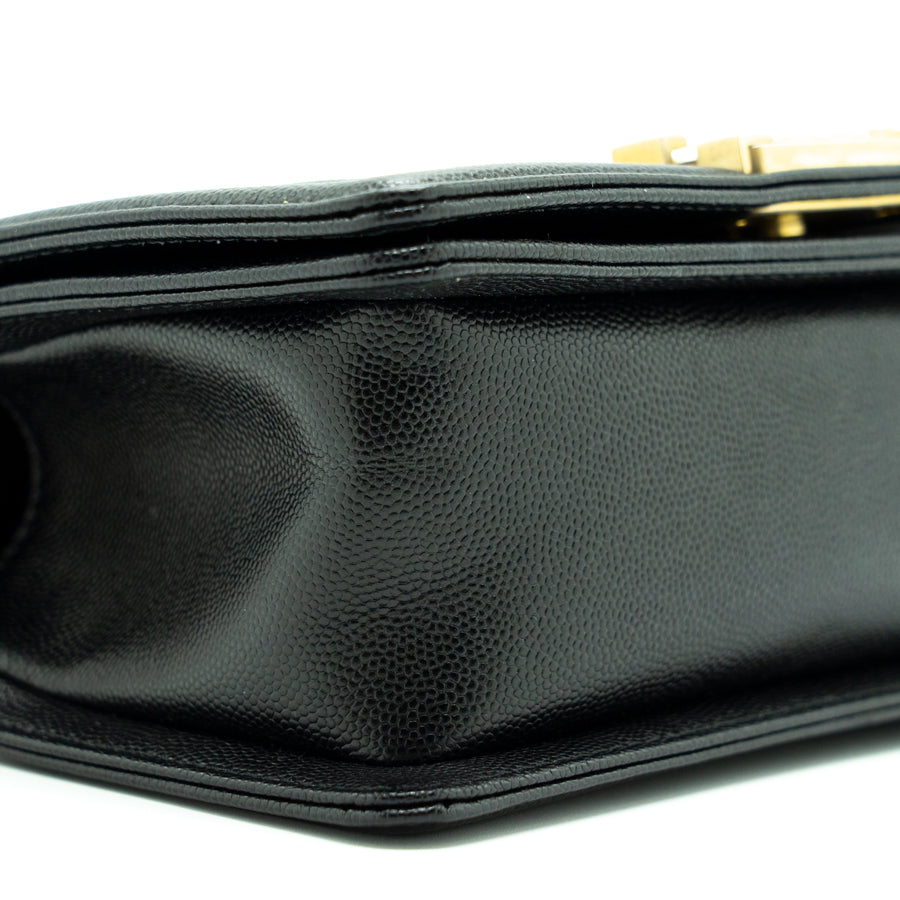 Chanel Small Leboy Cavier Black GHW
