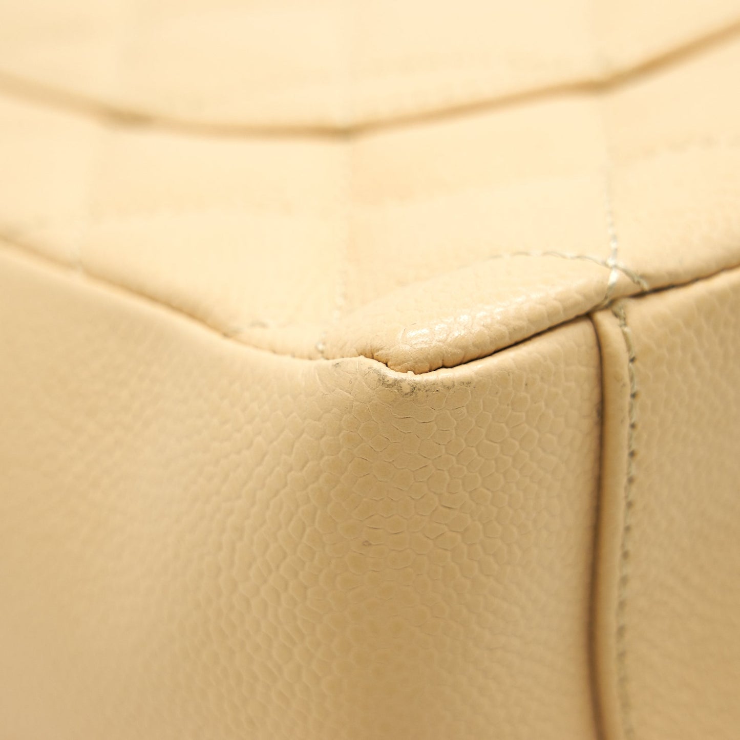 CHANEL CAVIAR GRAND SHOPPING TOTE GST BEIGE
