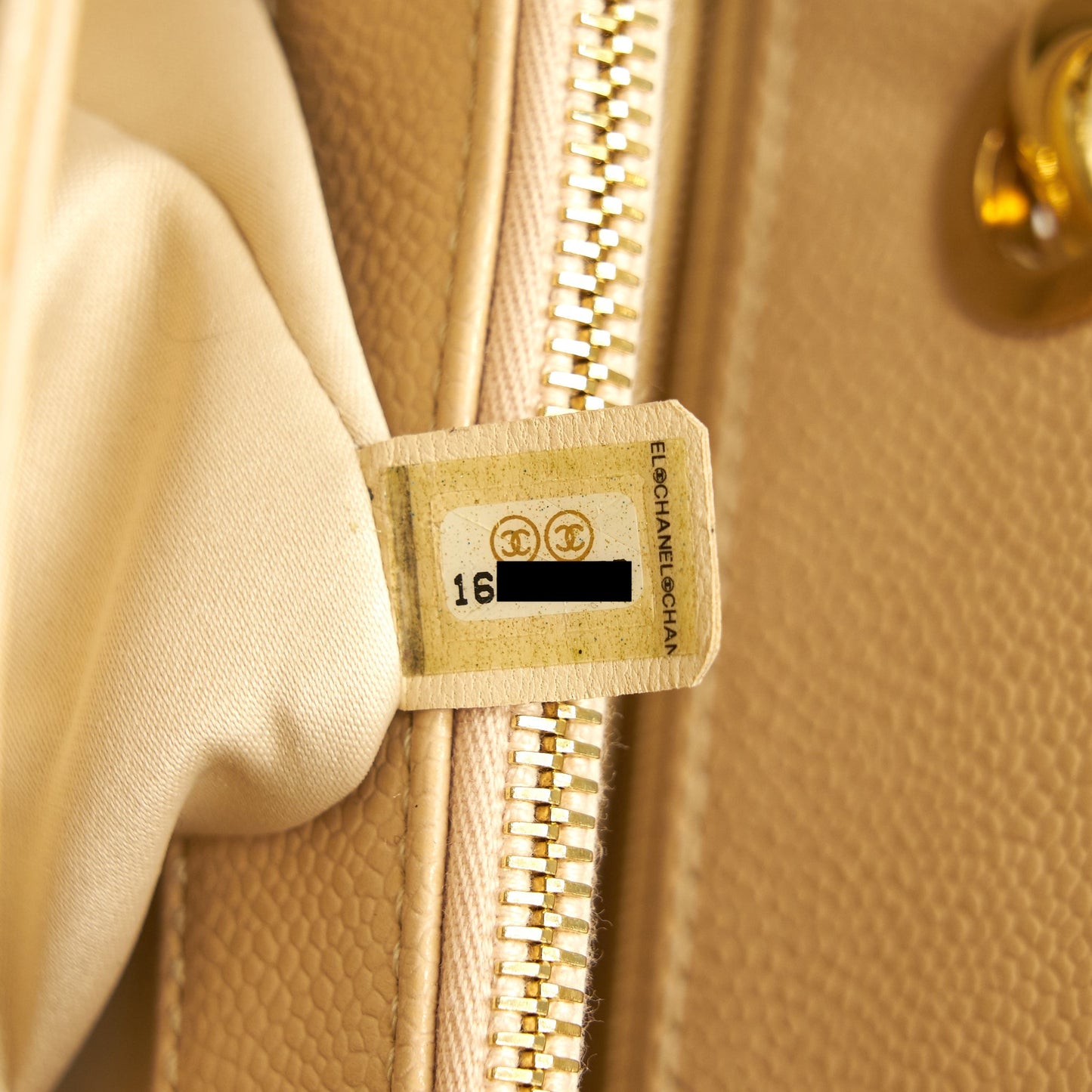 CHANEL CAVIAR GRAND SHOPPING TOTE GST BEIGE