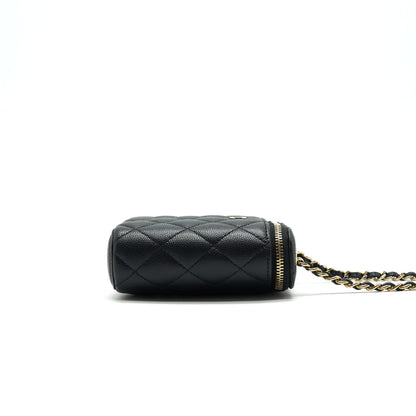 Chanel Long Vanity on Chain Caviar Black LGHW