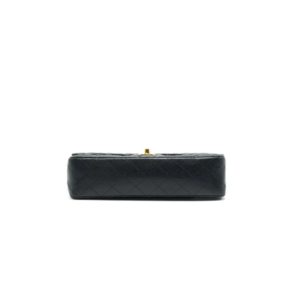 Chanel Medium Classic Double Flap Bag Caviar Black GHW Serial16