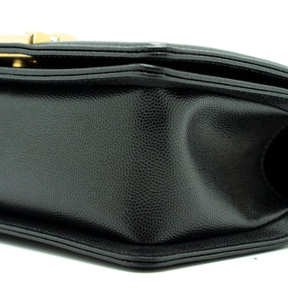 Chanel Small Leboy Cavier Black GHW