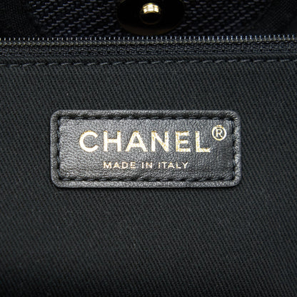 Chanel Medium Deauville Tote In Black GHW