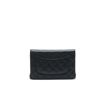 Chanel Caviar Wallet on Chain Black SHW