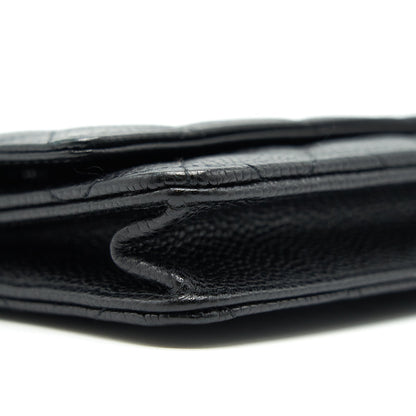 Chanel Caviar Wallet on Chain Black SHW