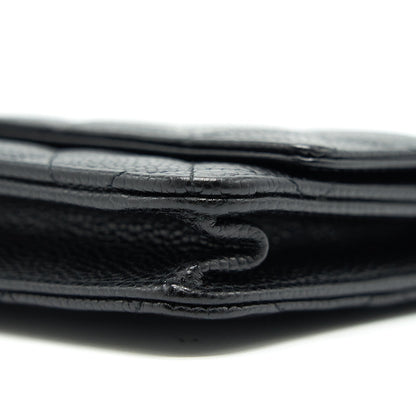 Chanel Caviar Wallet on Chain Black SHW