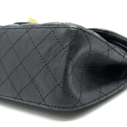 Chanel Small 2.55 Handbag Black GHW Serial 23