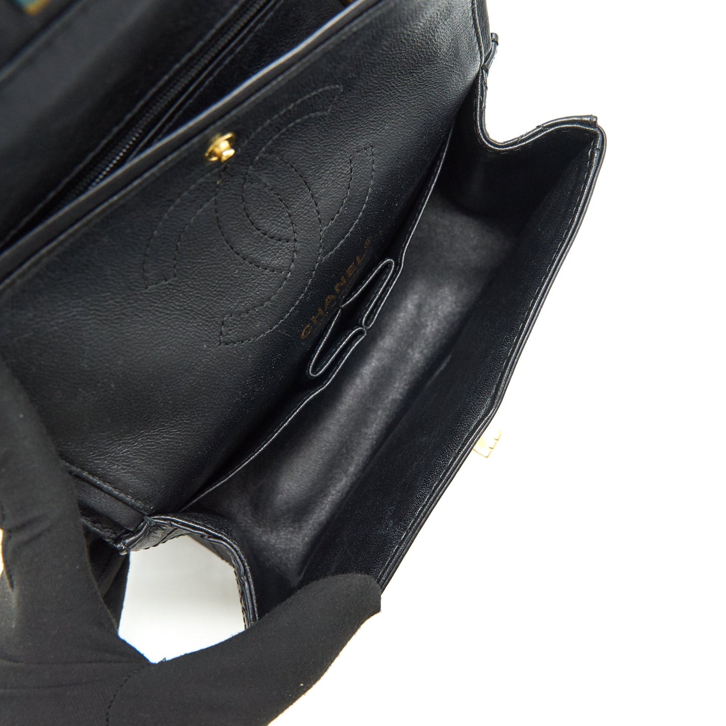 Chanel Small 2.55 Handbag Black GHW Serial 23