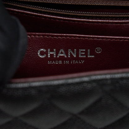 Chanel Mini square flap bag Caviar black SHW
