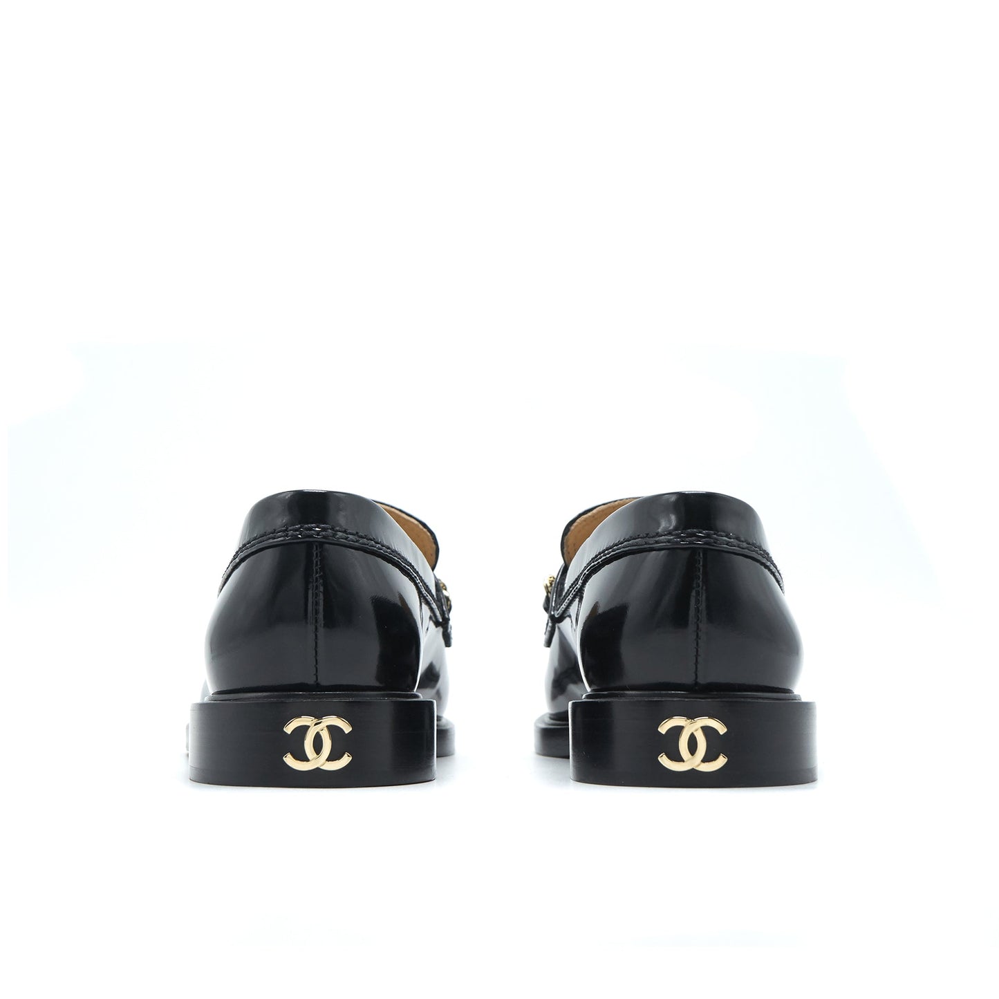 Chanel size35 Loafer Patent leather black LGHW