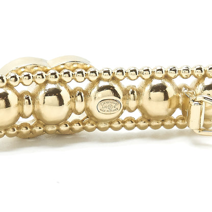 Chanel 22c hair clip light gold tone