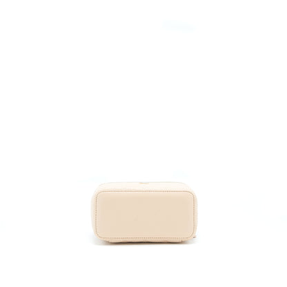 Chanel Long Vanity Case Caviar Nude Pink LGHW