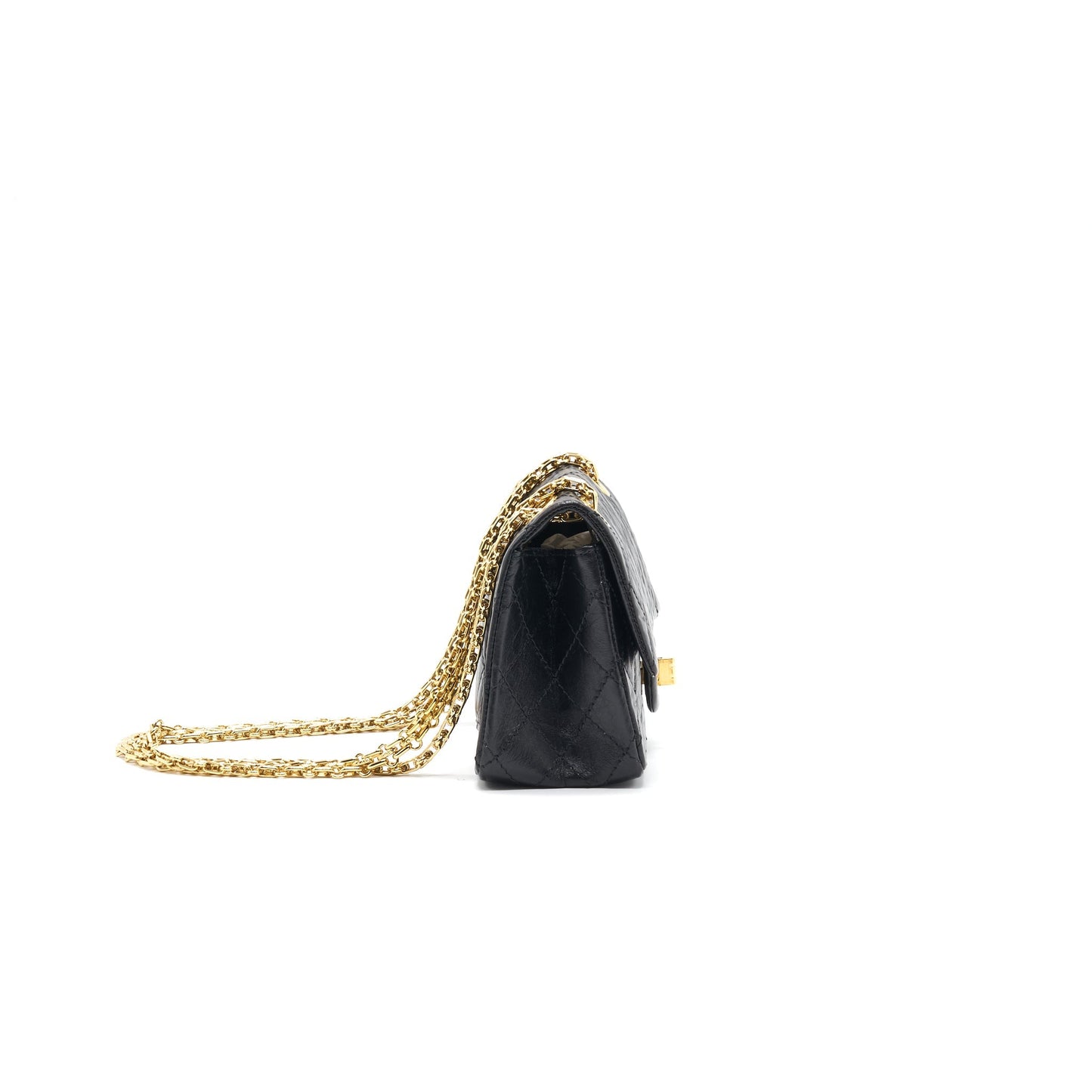 Chanel Small 2.55 Reissue Handbag Black LGHW