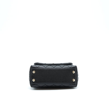 Chanel Mini Coco Handle Caviar Black LGHW