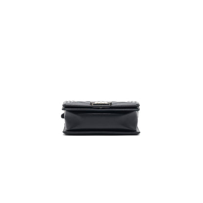 Chanel Small Chevron Le boy Lambskin Black