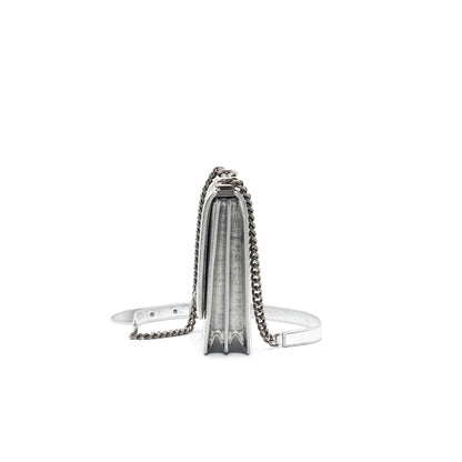 Chanel Boy Chanel Leboy Silver with Ruthenium Hardware